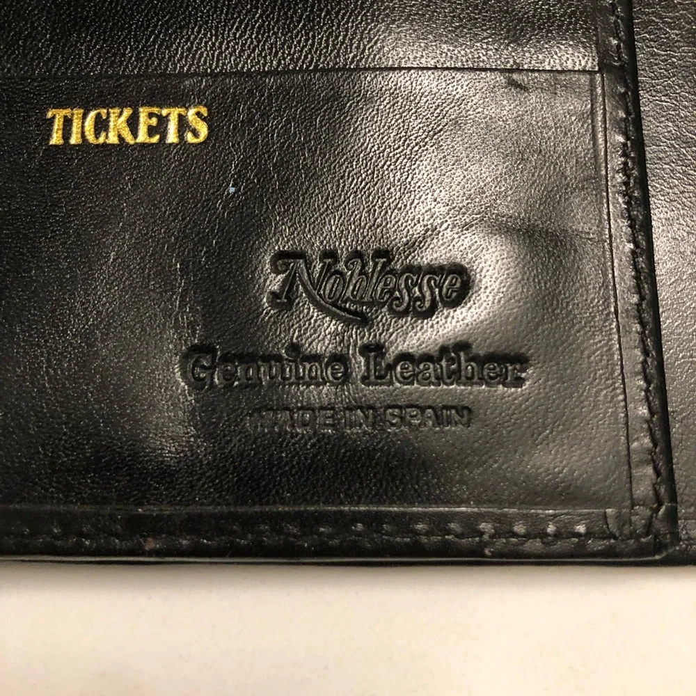 Vintage Noblesse Leather Travel Document Case Made in Spain
